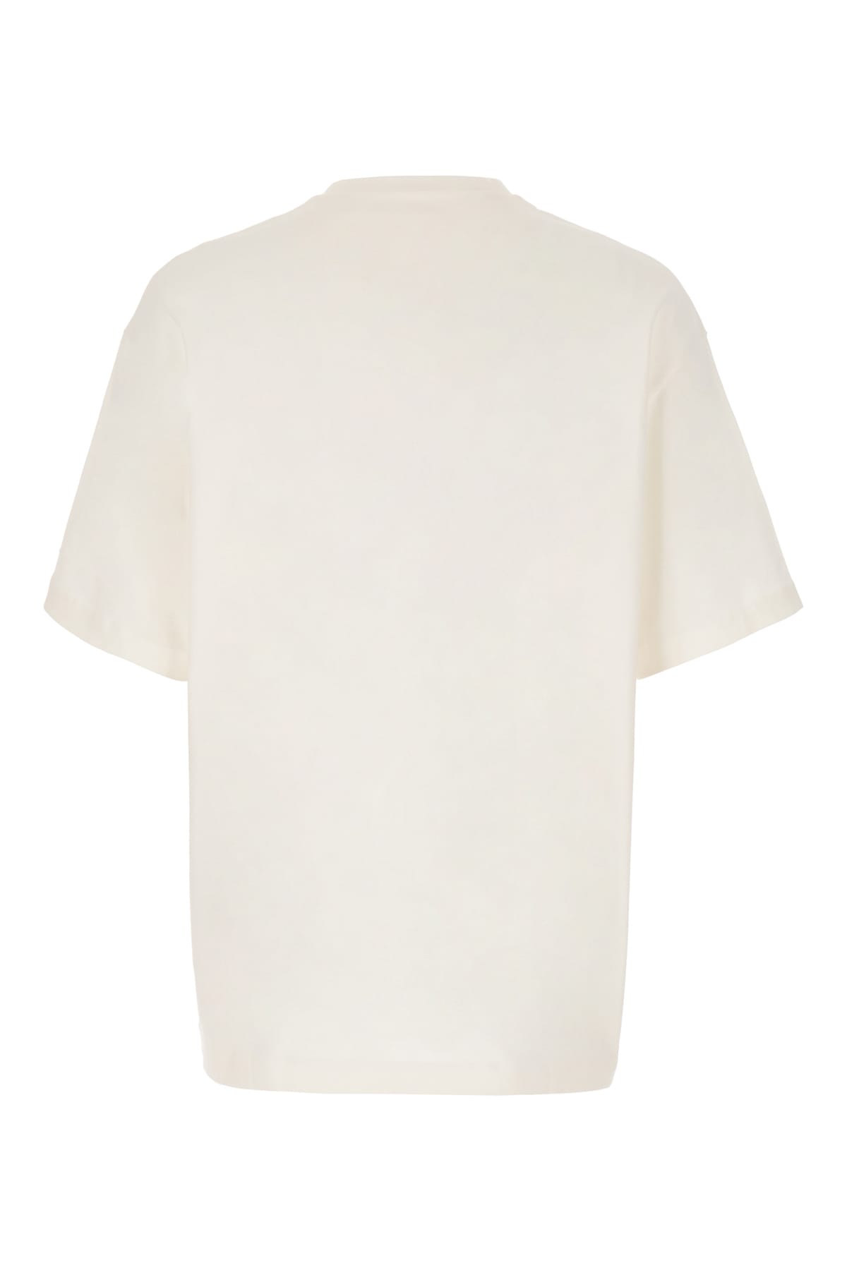 Shop Jil Sander Ivory Cotton Overize T-shirt In 134