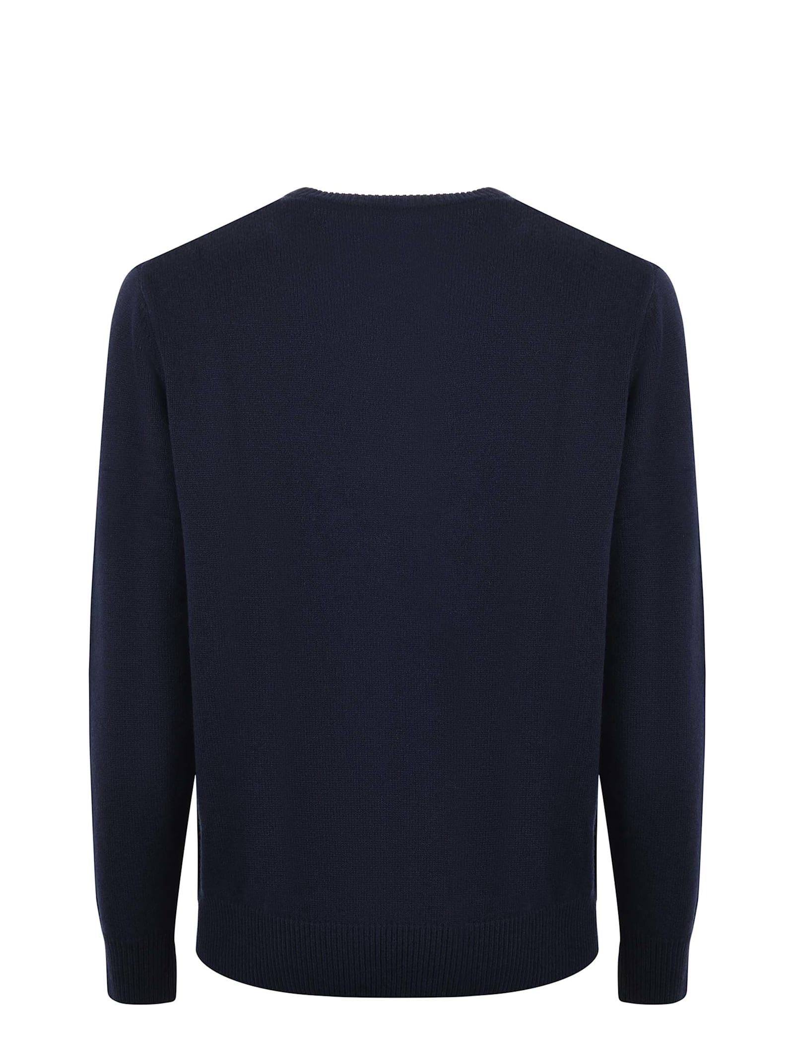 Shop Mc2 Saint Barth Sweater In Wool And Cashmere Blend In Blue