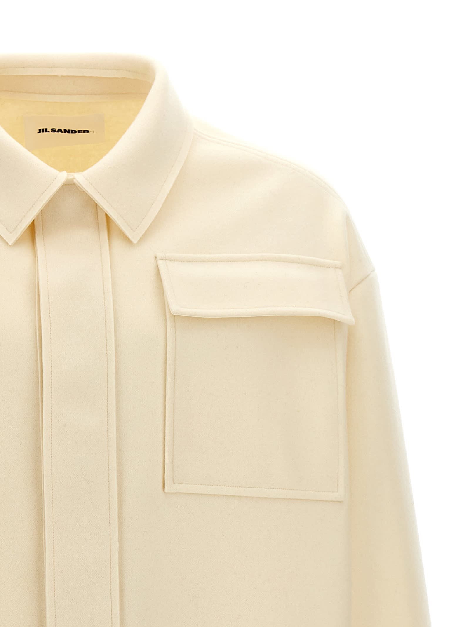 Shop Jil Sander Cloth Shirt In White