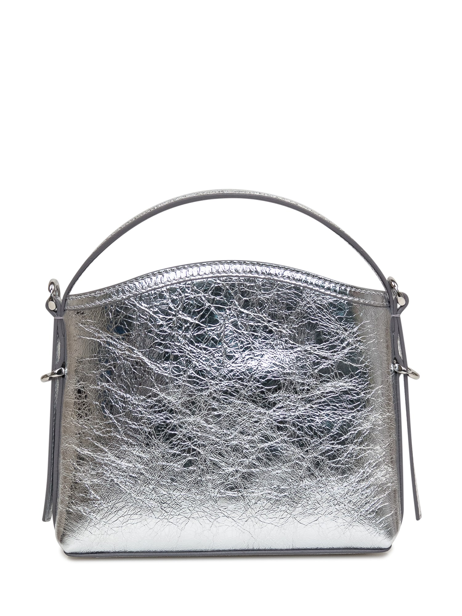 Shop Givenchy Voyou Nano Bag In Light Silvery