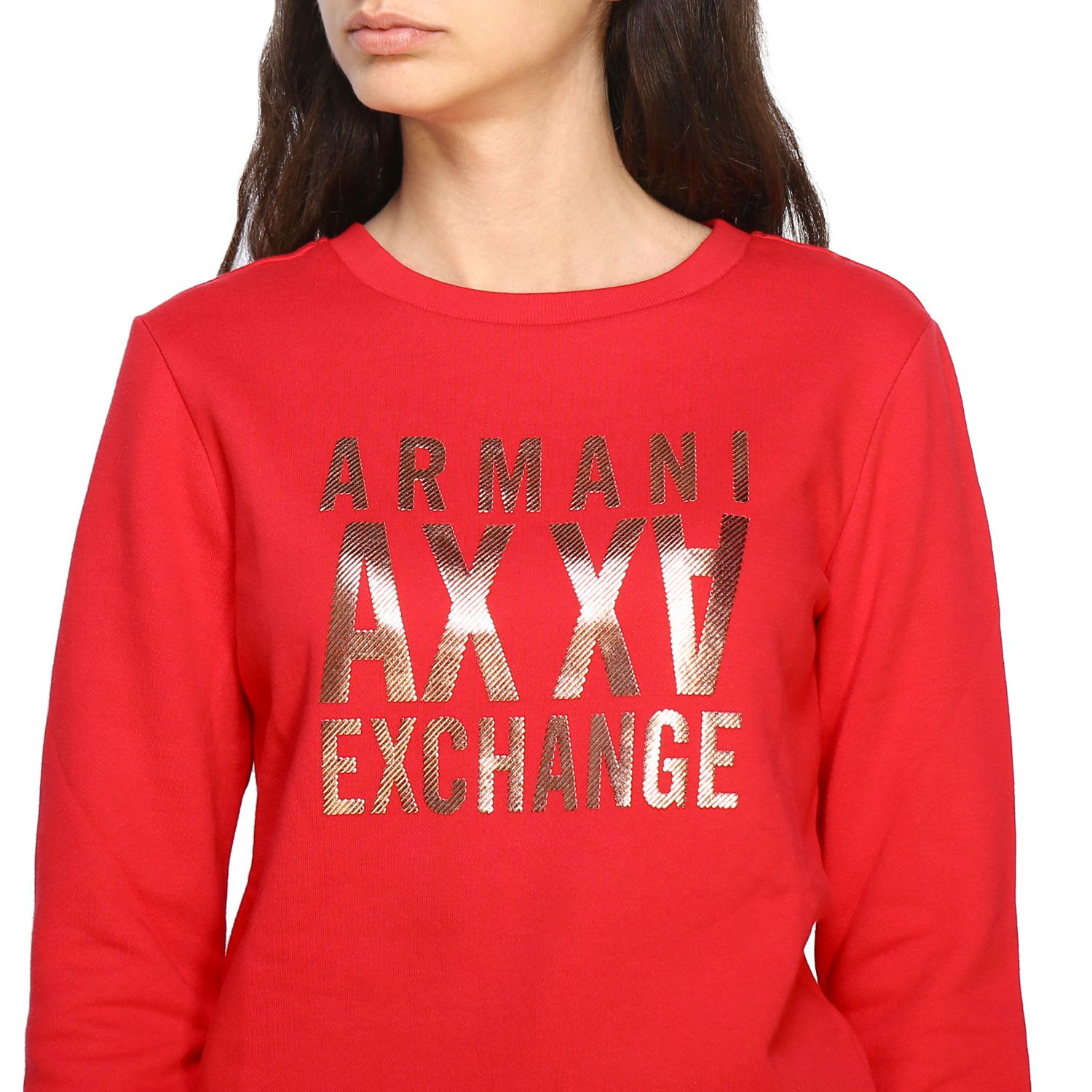 armani exchange red sweater