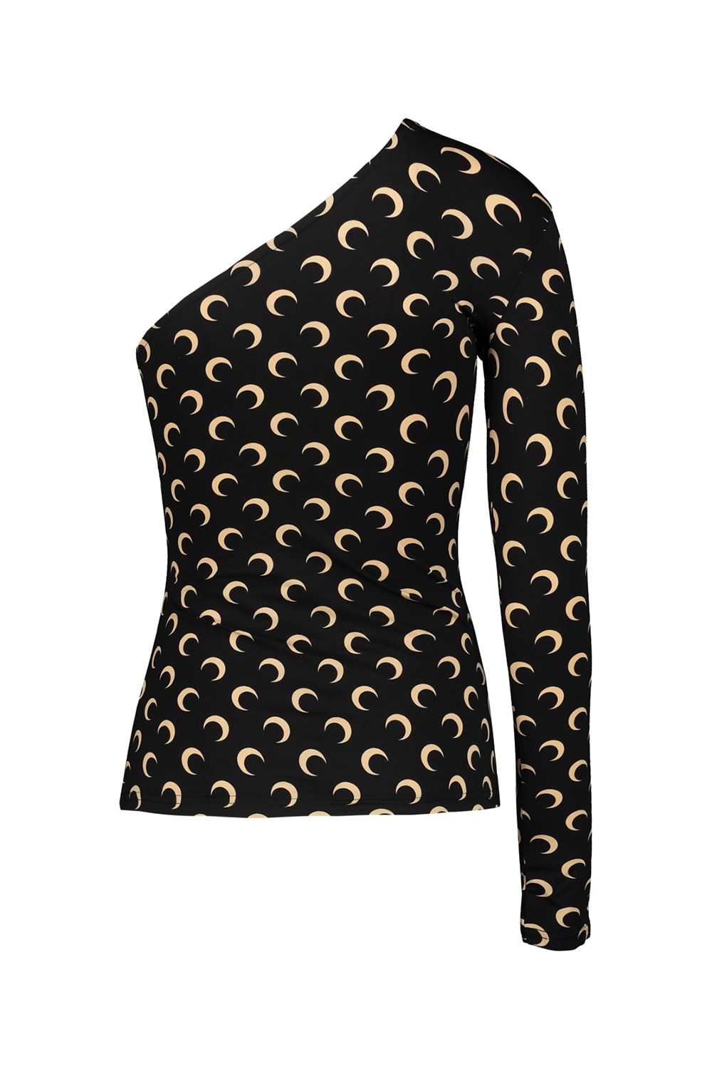 Marine Serre Moon Jersey Asymmetric Top In Multi