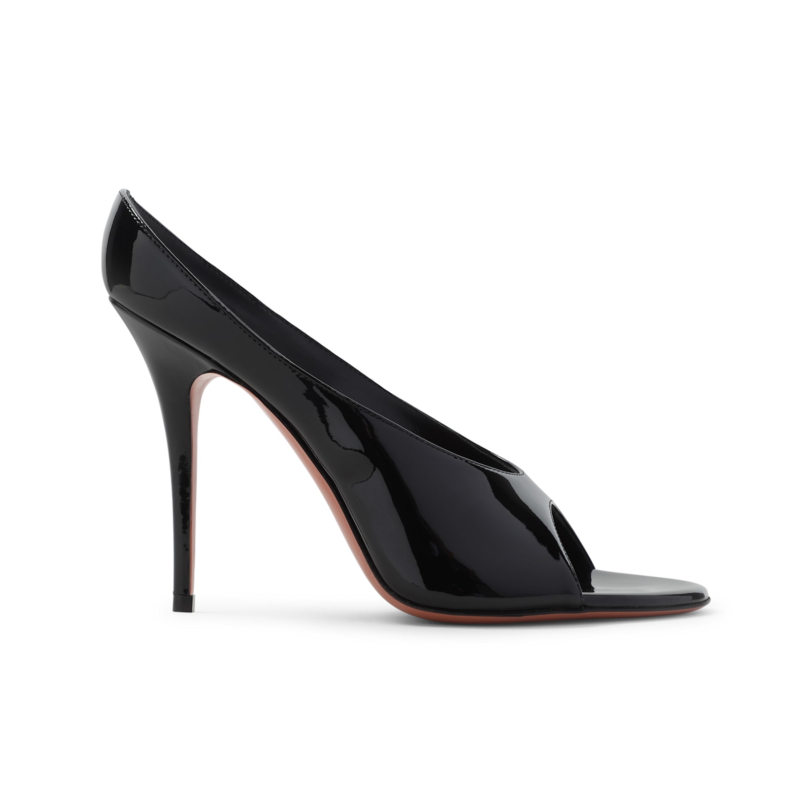 Amina Muaddi Anok Leather Sandals In Black
