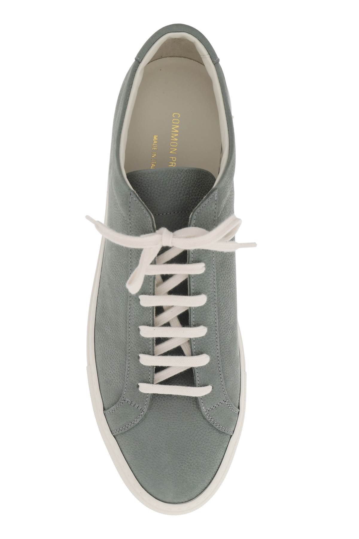 Shop Common Projects Original Achilles Leather Sneakers In Sage (green)