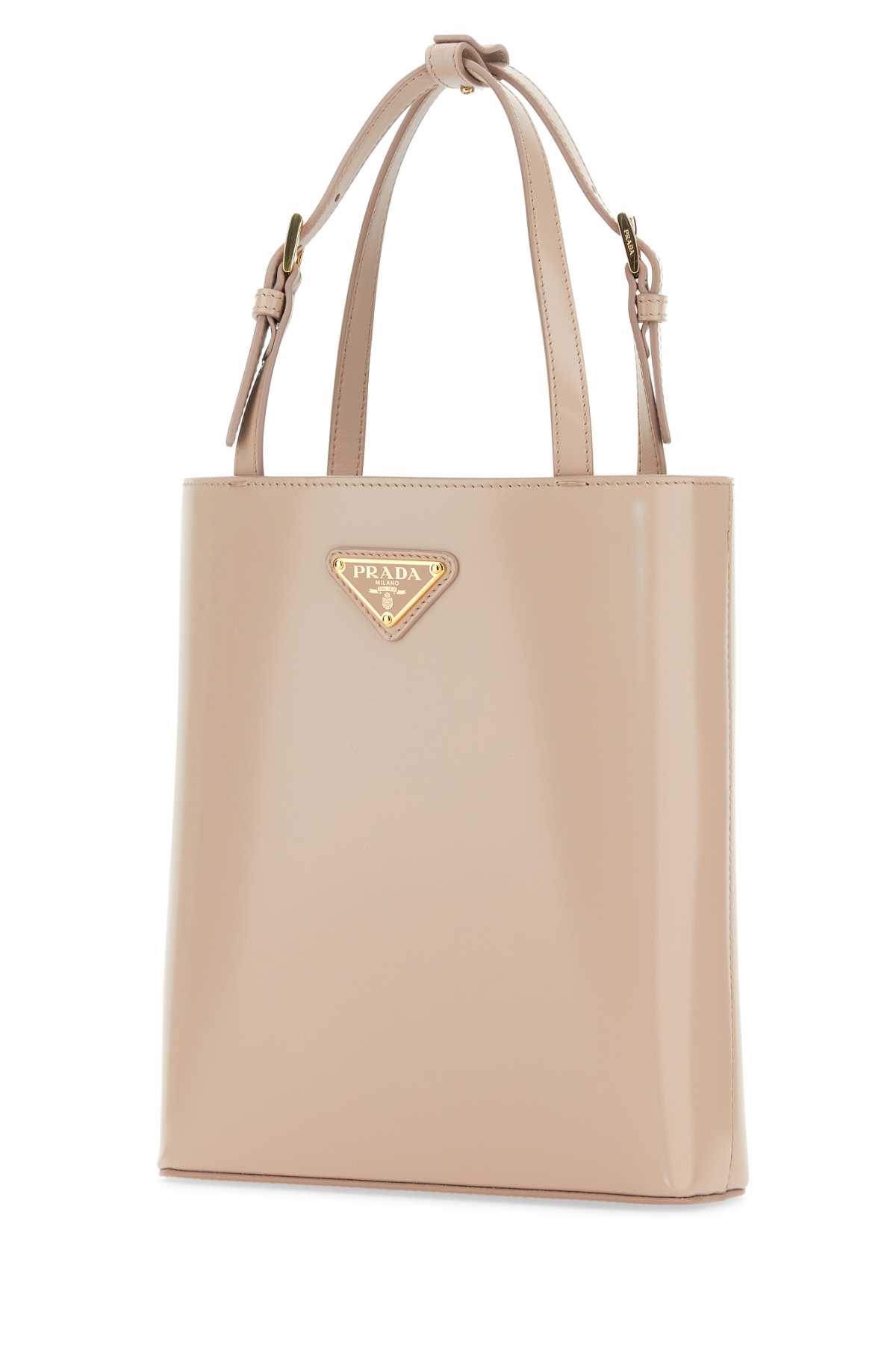 Shop Prada Powder Pink Leather Handbag In Ninfea