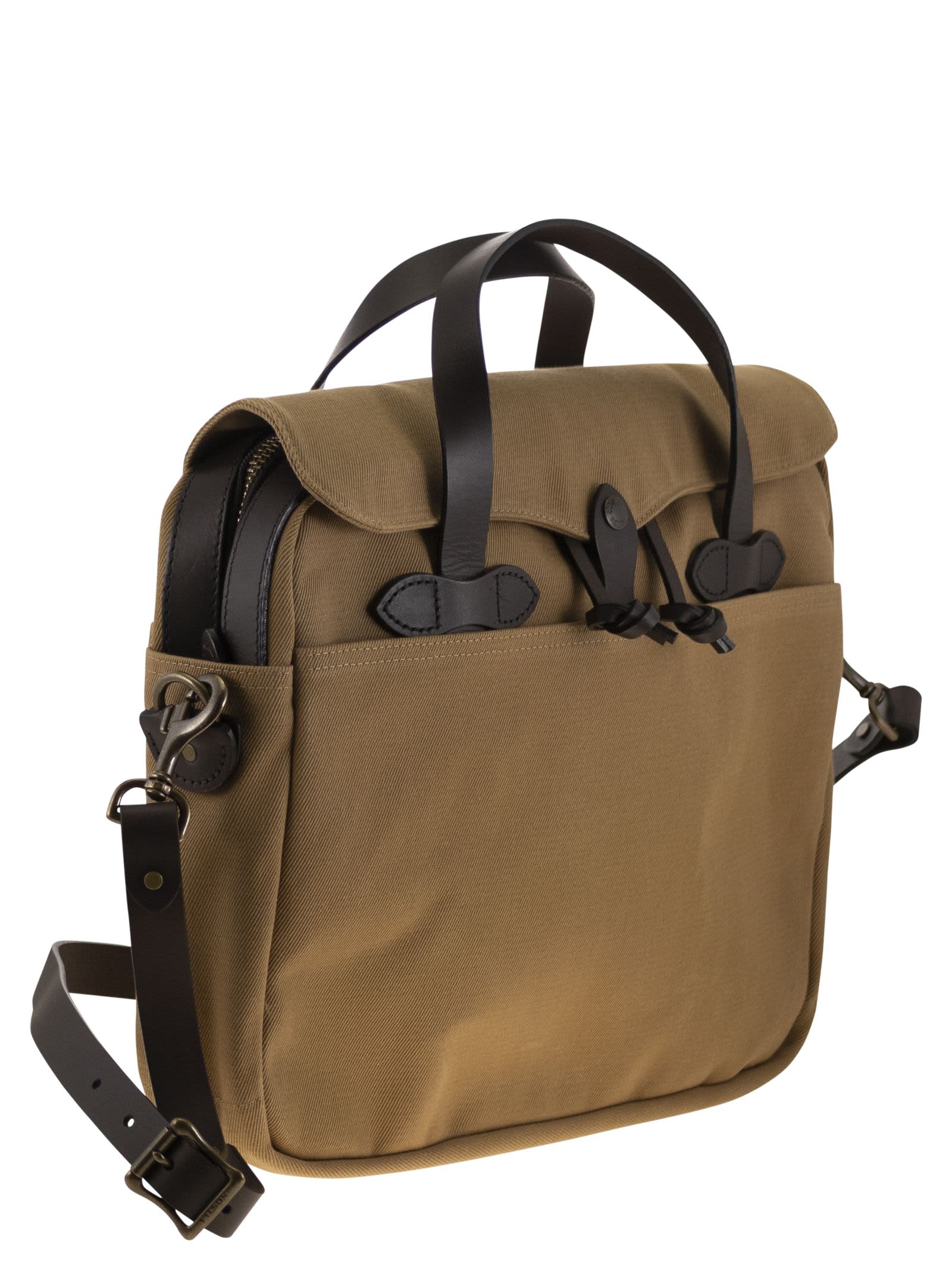 Filson Briefcase In Rugged Twill In Tan