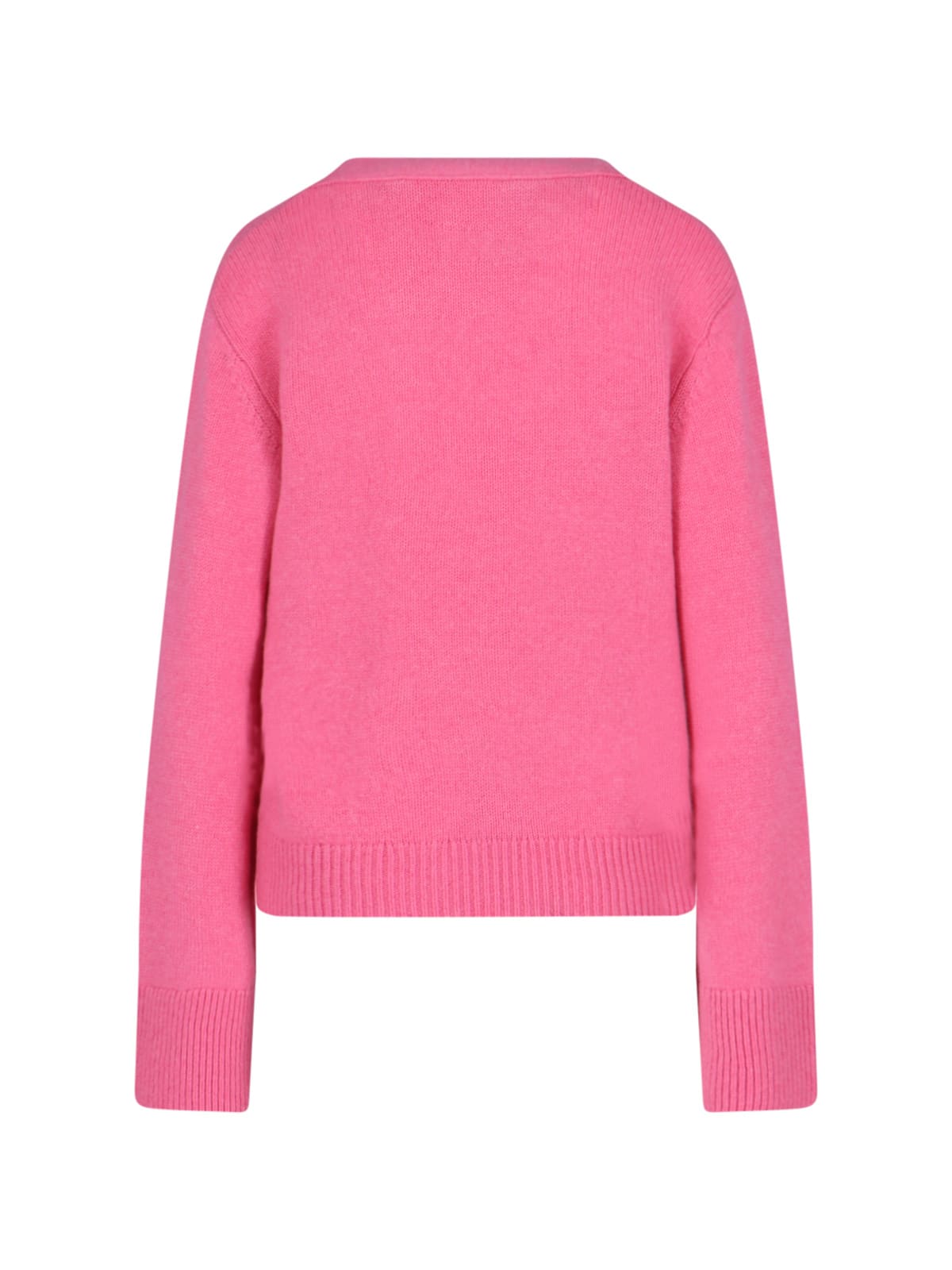 Lisa Yang Oversized Crewneck Knitwear Long Sleeves In Pink