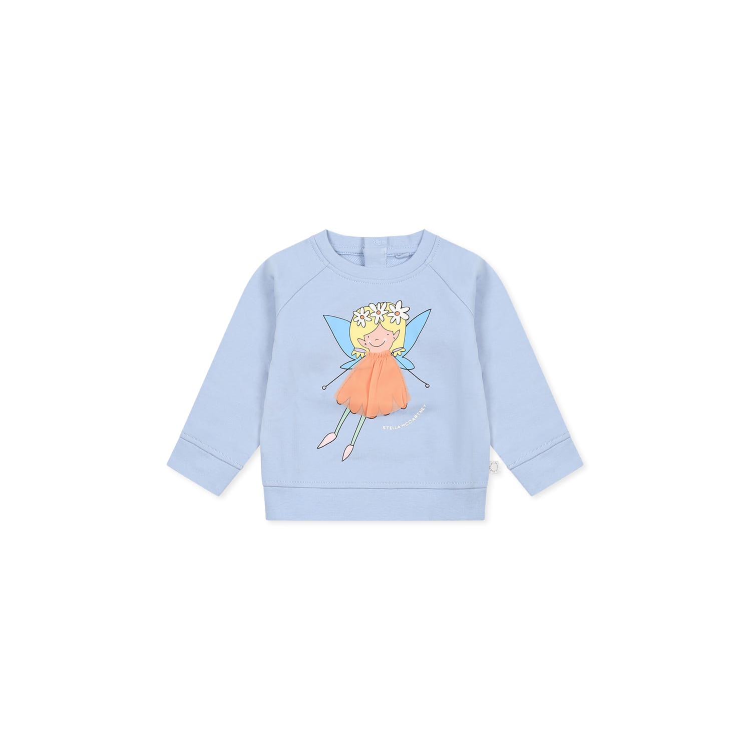 Stella Mccartney Graphic-print Sweatshirt In Light Blue