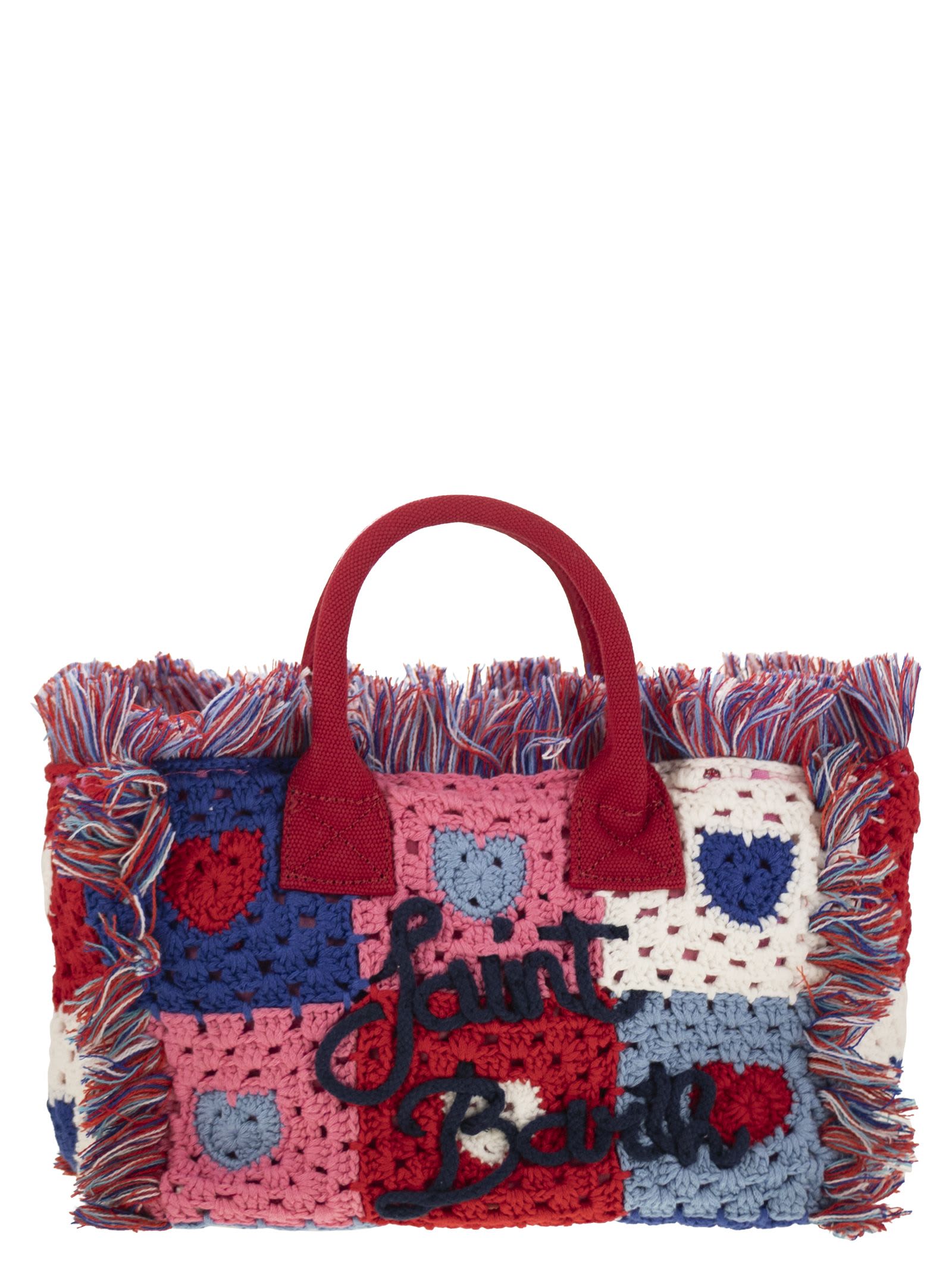 Colette Crochet - Handbag With Crochet Flower Patch