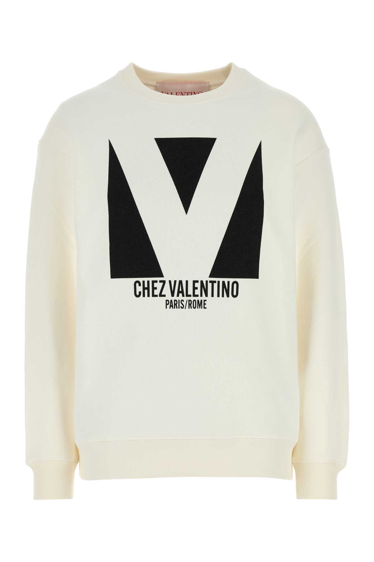 Ivory Cotton Sweatshirt