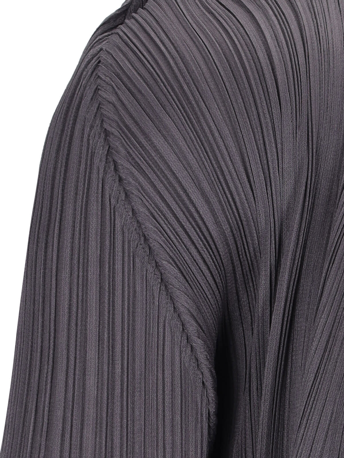 Shop Issey Miyake Monthly Colors September Pleated Cardigan In Gray