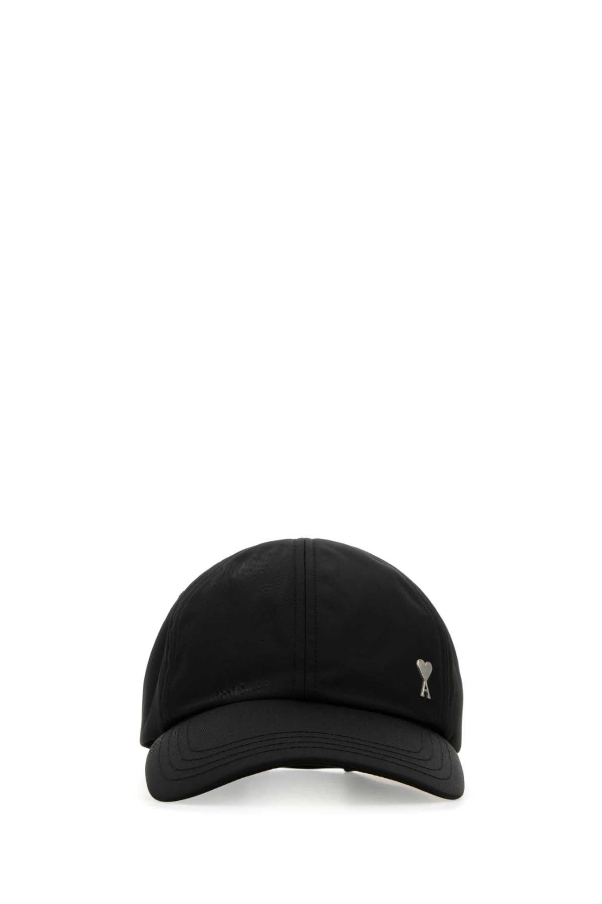 Black Nylon Blend Baseball Cap