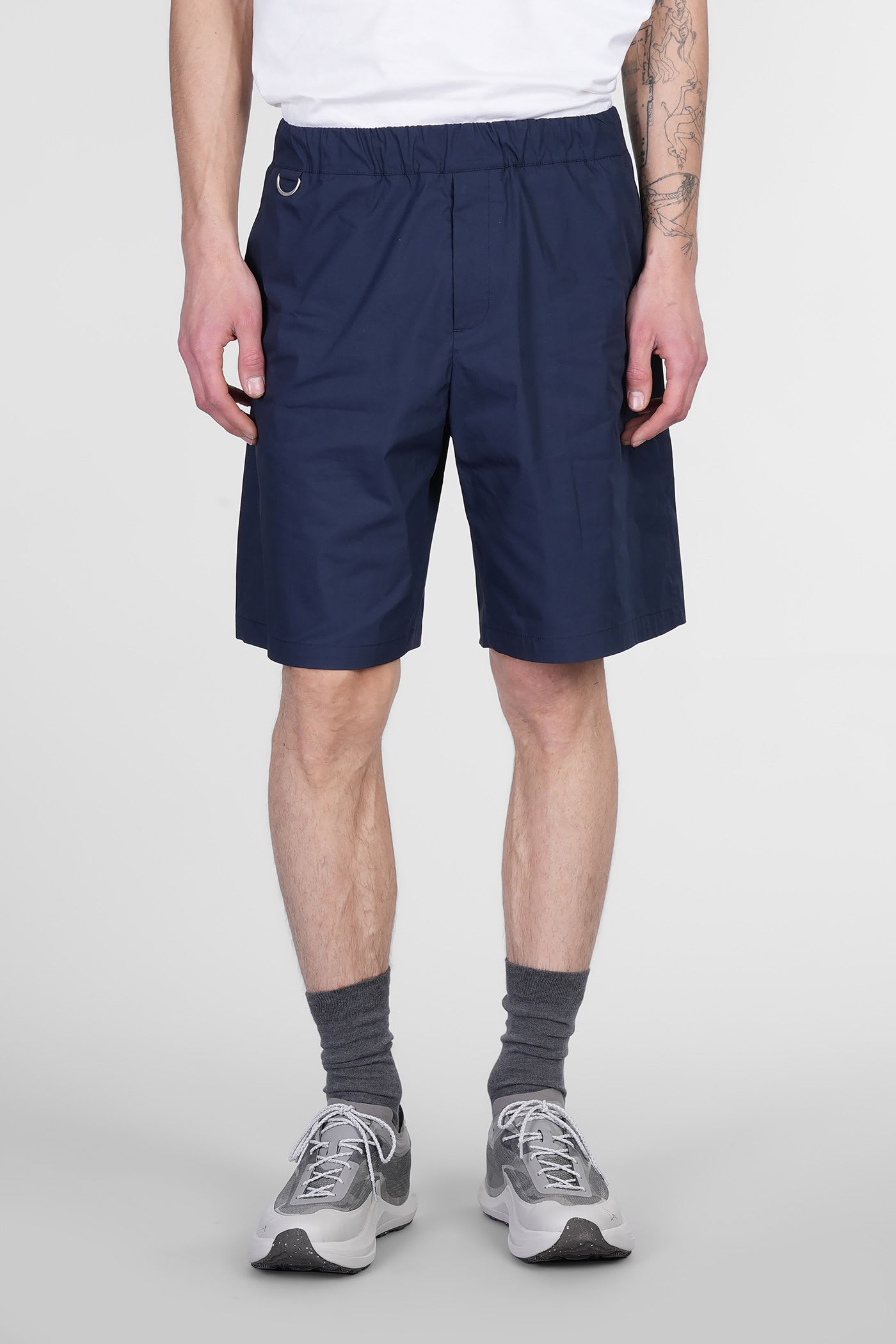 Combo Shorts In Blue Cotton