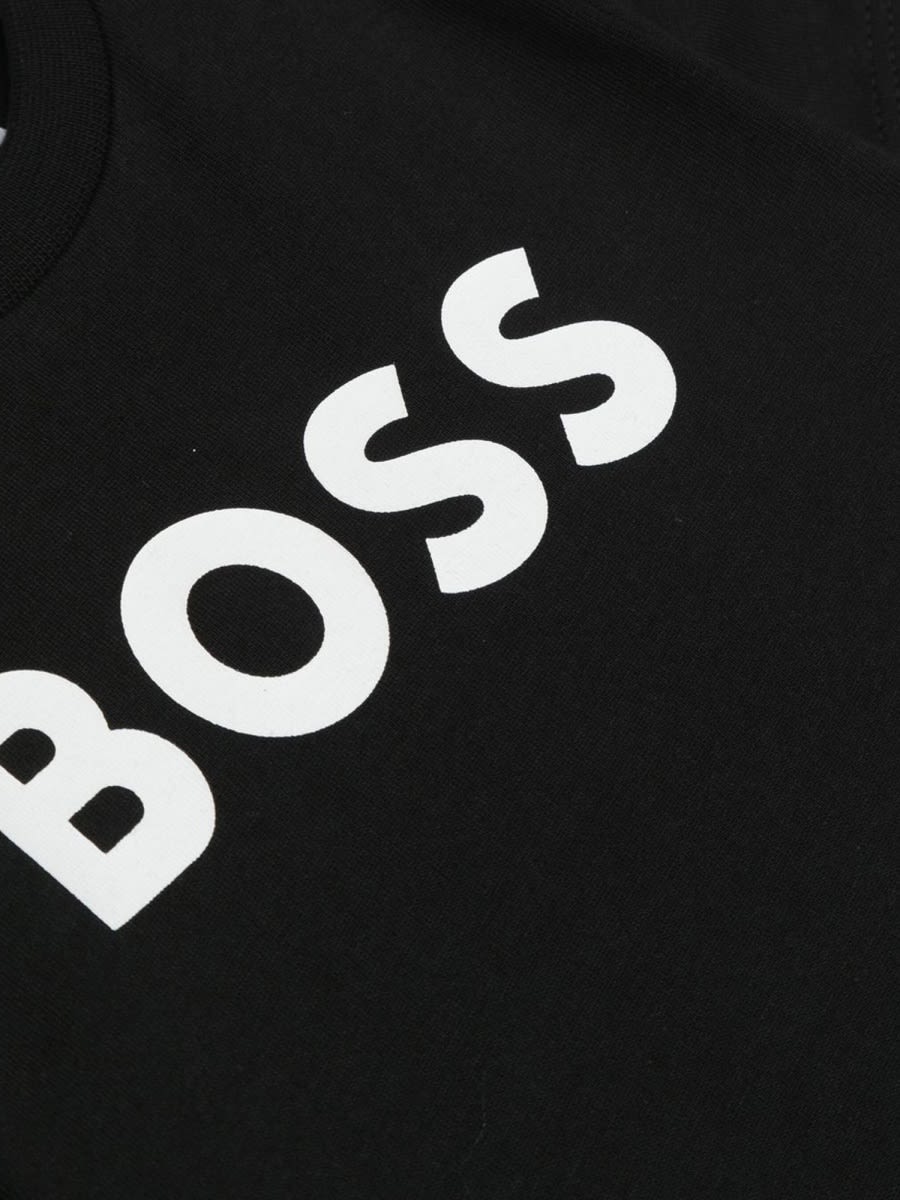 Shop Hugo Boss Tee Shirt In Black