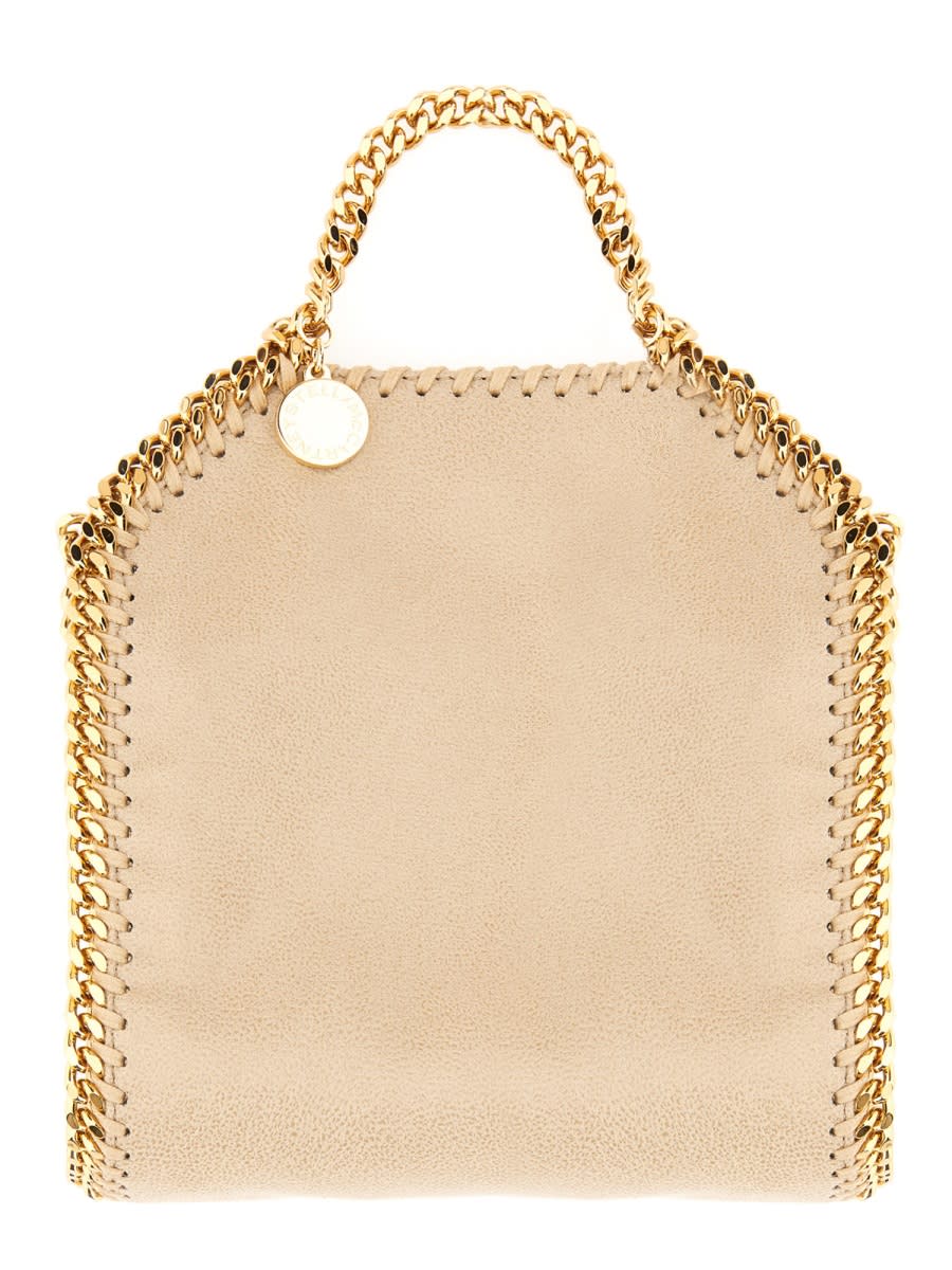 Shop Stella Mccartney Falabella Tiny Bag In Beige