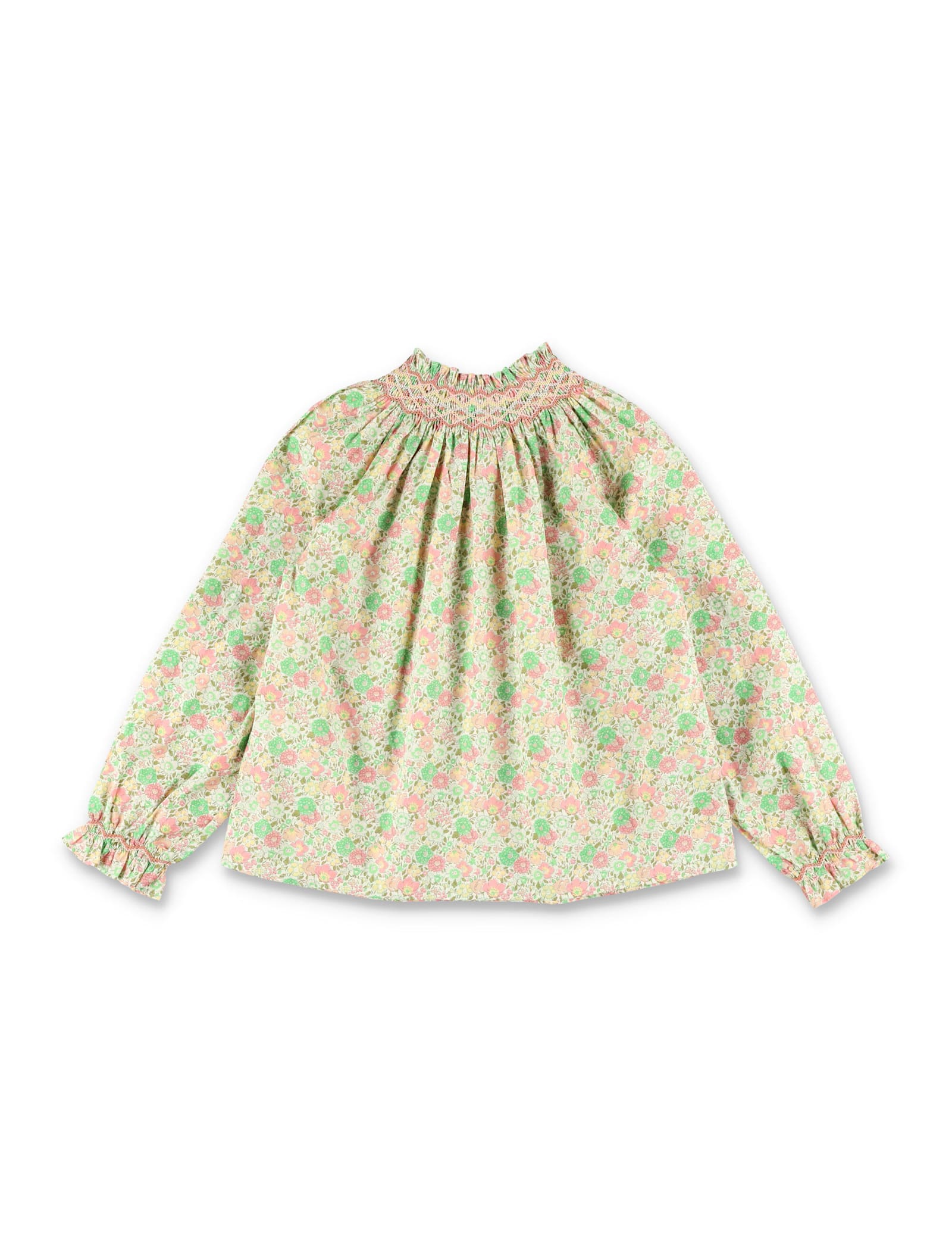 Bonpoint Pétale Girls Blouse In Liberty Fabric In Multi