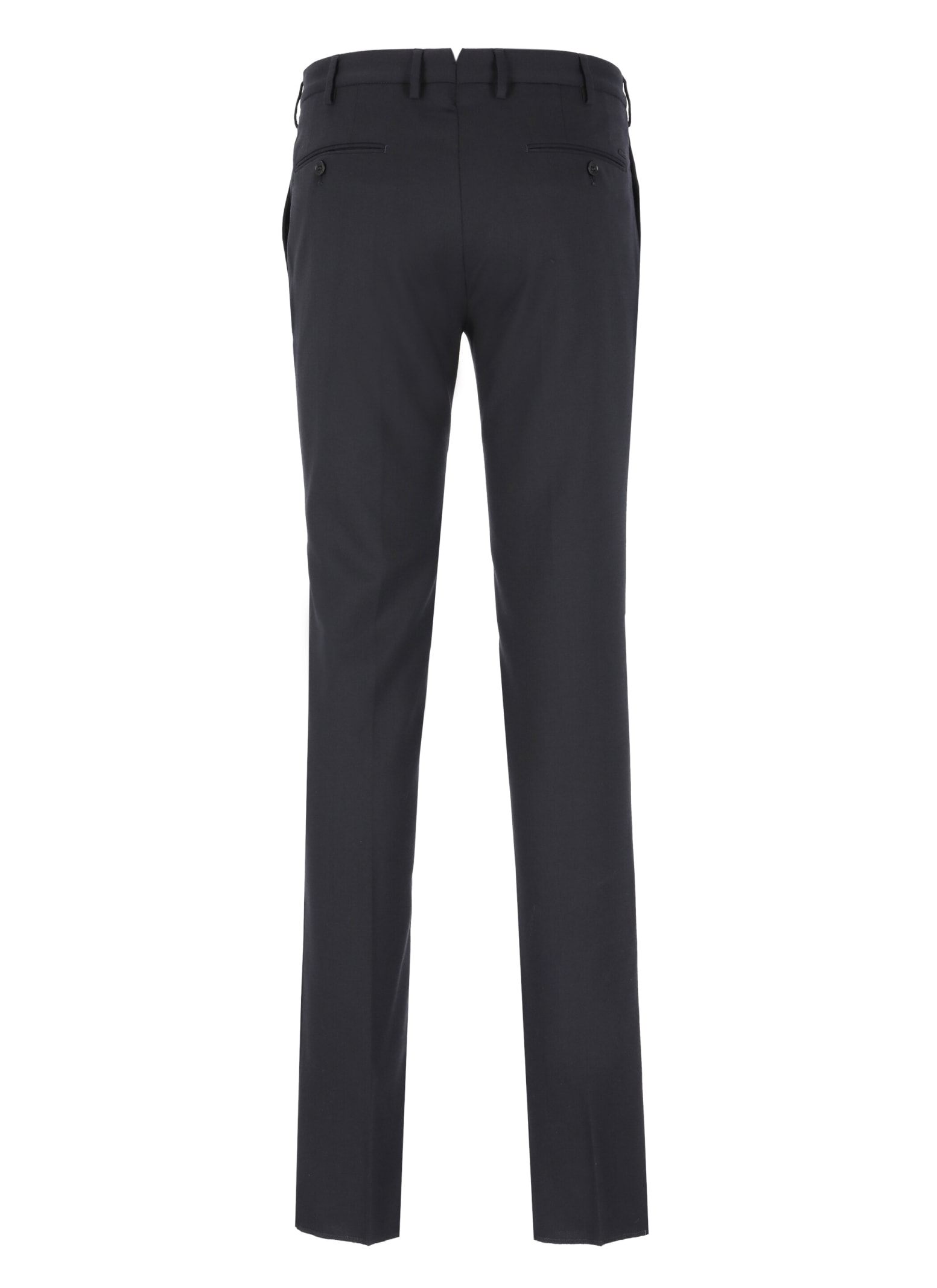 Incotex Pleated Virgin Wool Tailored Trousers