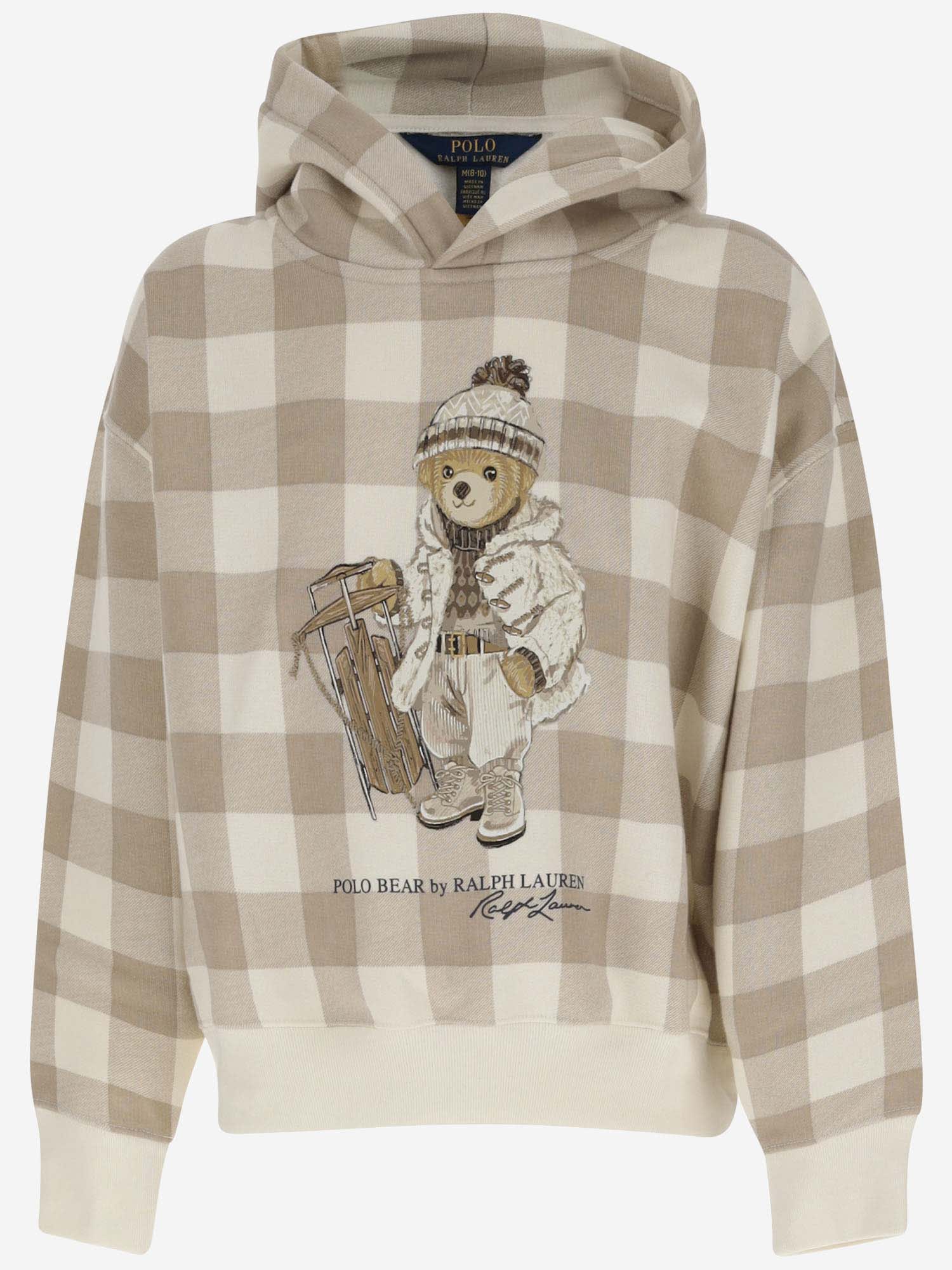 Shop Ralph Lauren Polo Bear Plush Cotton Hoodie