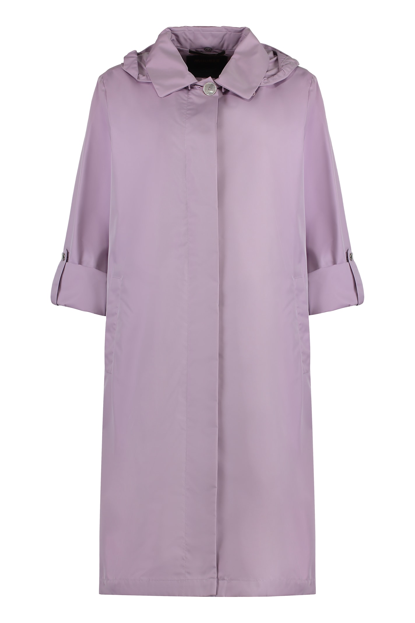 Moorer Isadora Drawstring-waist Hooded Coat In Gold