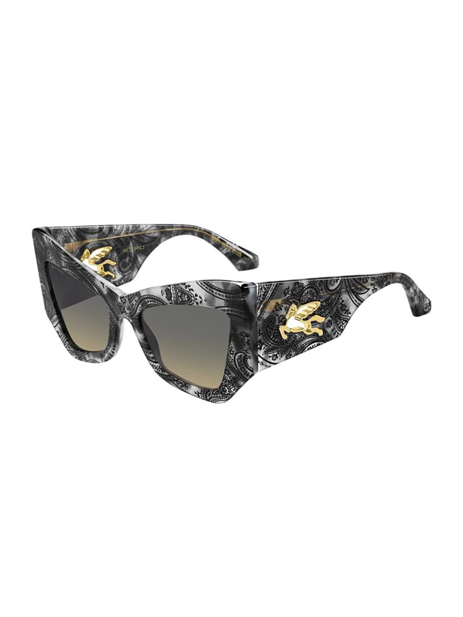 Etro Mania Oversized-frame Sunglasses In /ga Havana Grey