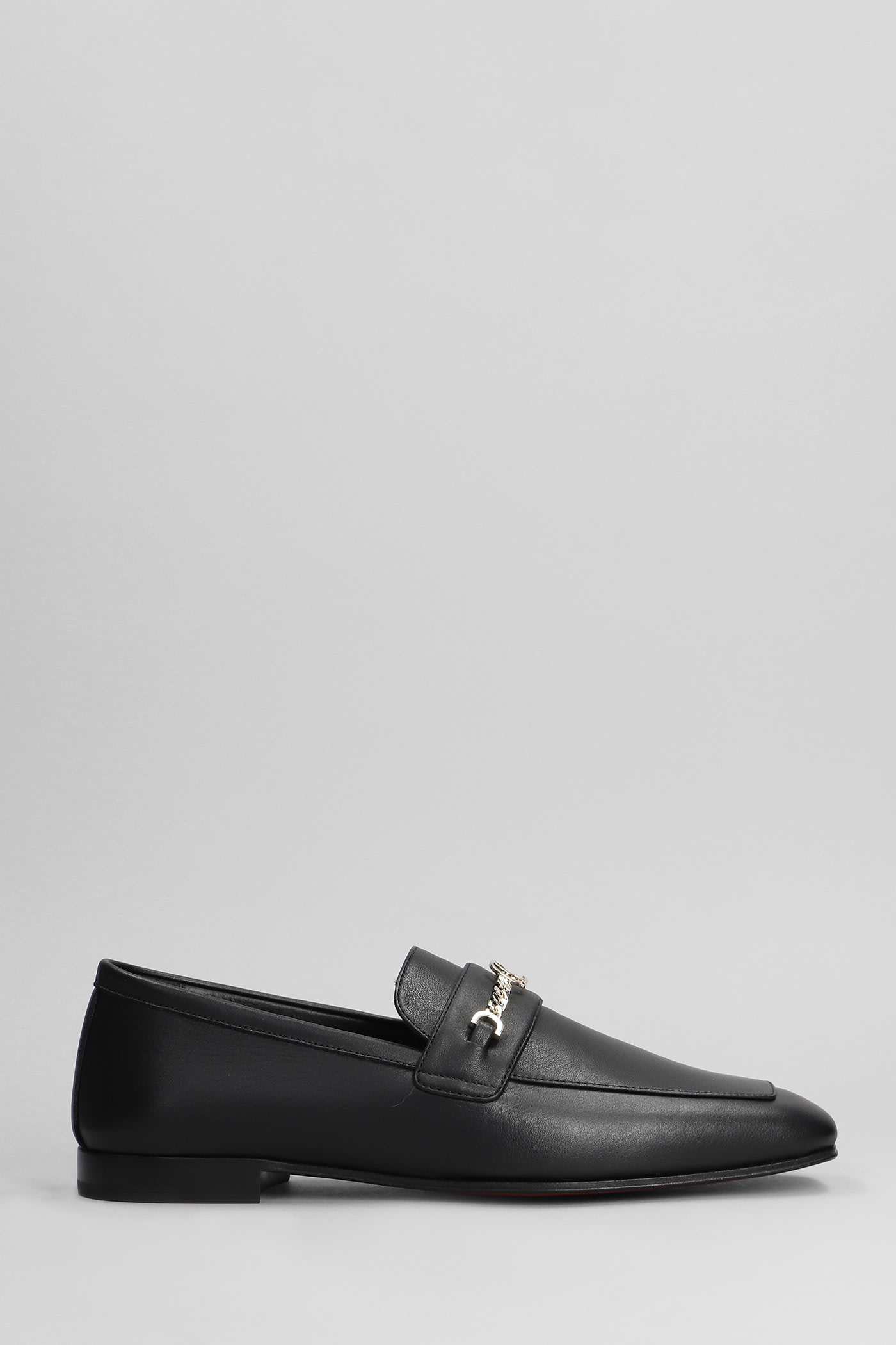 Shop Christian Louboutin Mj Loafers In Black Leather