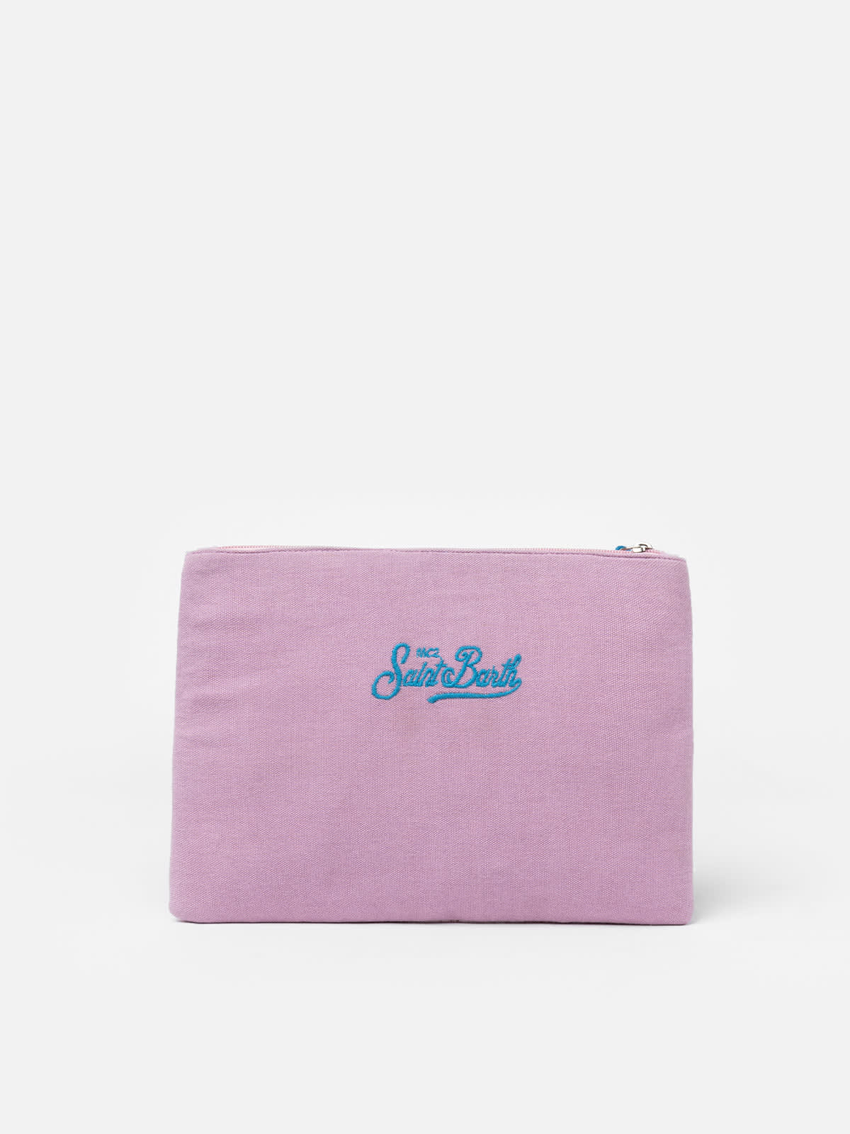 Mc2 Saint Barth Forte Dei Marmi Pattern Pearl Pouch In Pink