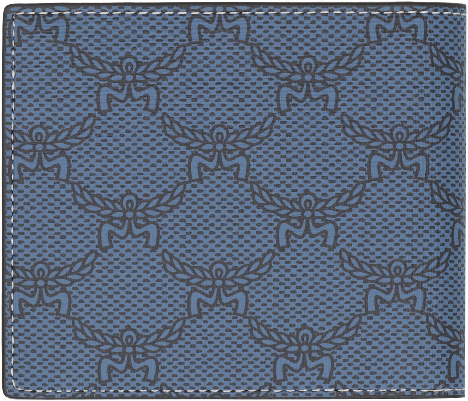 Shop Mcm Himmel Bi-fold Wallet In Blue