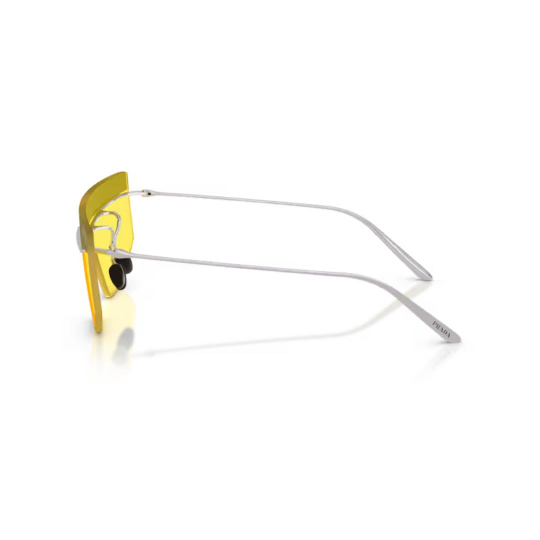 Prada Pr B55s 1bc20o Argento Sunglasses In Yellow