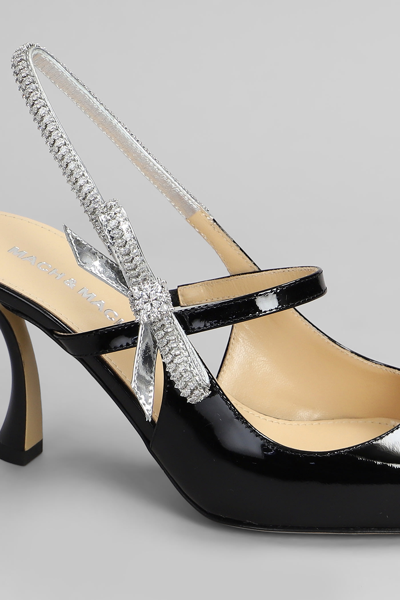 Mach &amp; Mach Pumps In Black Patent Leather In Black