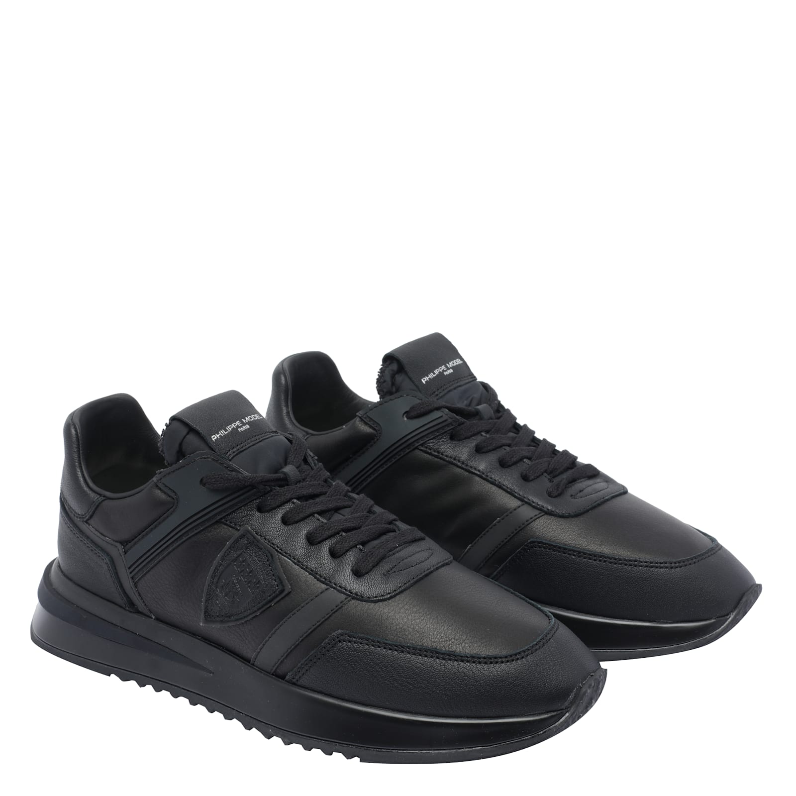Philippe Model Tropez 2.1 Low-top Leather Sneakers In Black