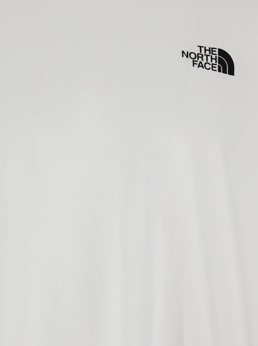 THE NORTH FACE WHITE T-SHIRT WITH LOGO PRINTED ON THE FRONT AND MAXI LOGO ON THE BACK IN COTTON MAN