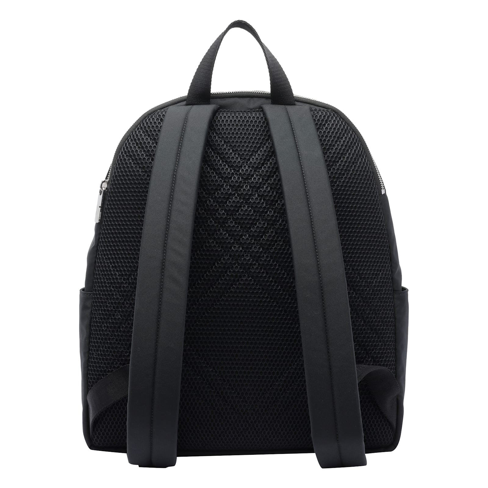 Burberry Black Backpack With Spacious Design And Padded Straps In Black