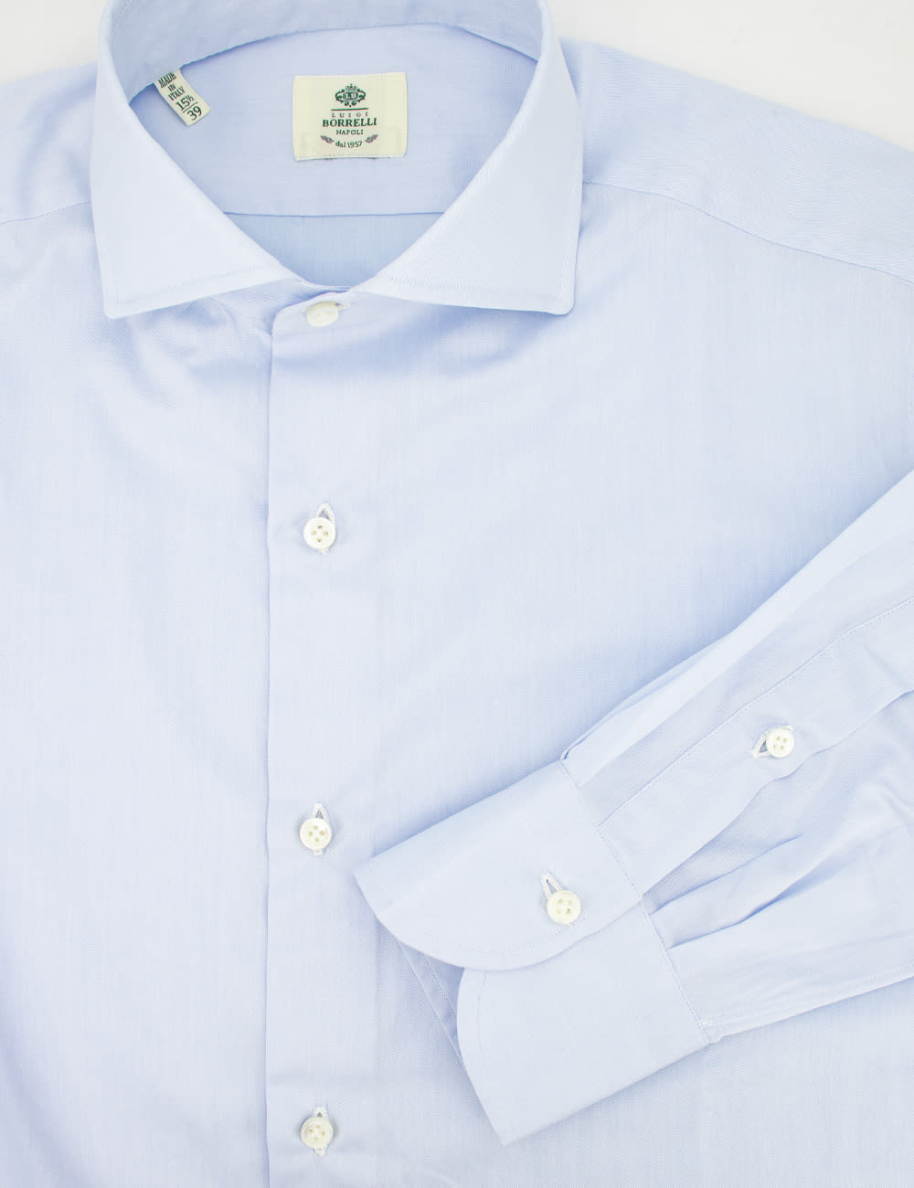 Shop Luigi Borrelli Shirt In Azzurro