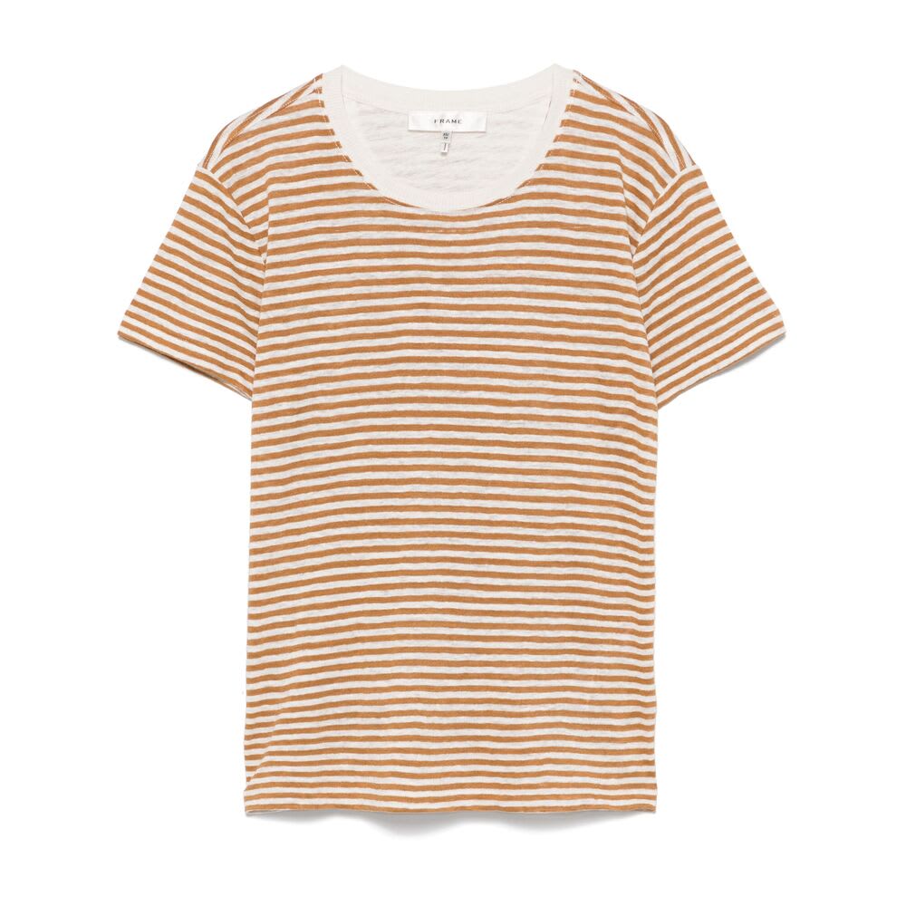 Frame Striped T-shirt In Pink