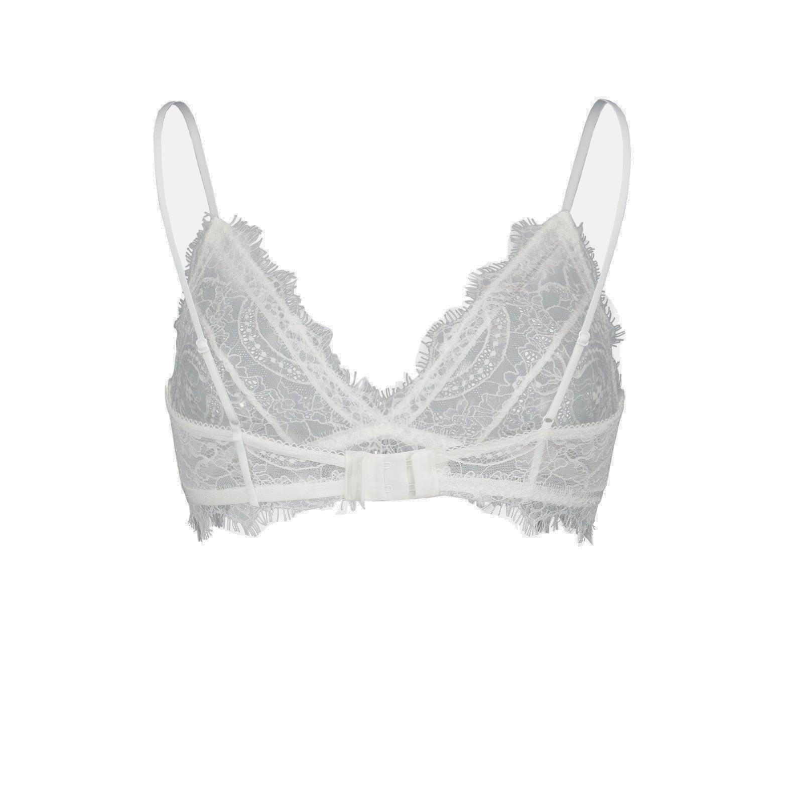 Anine Bing Semi-sheer Lace Bra With Trim