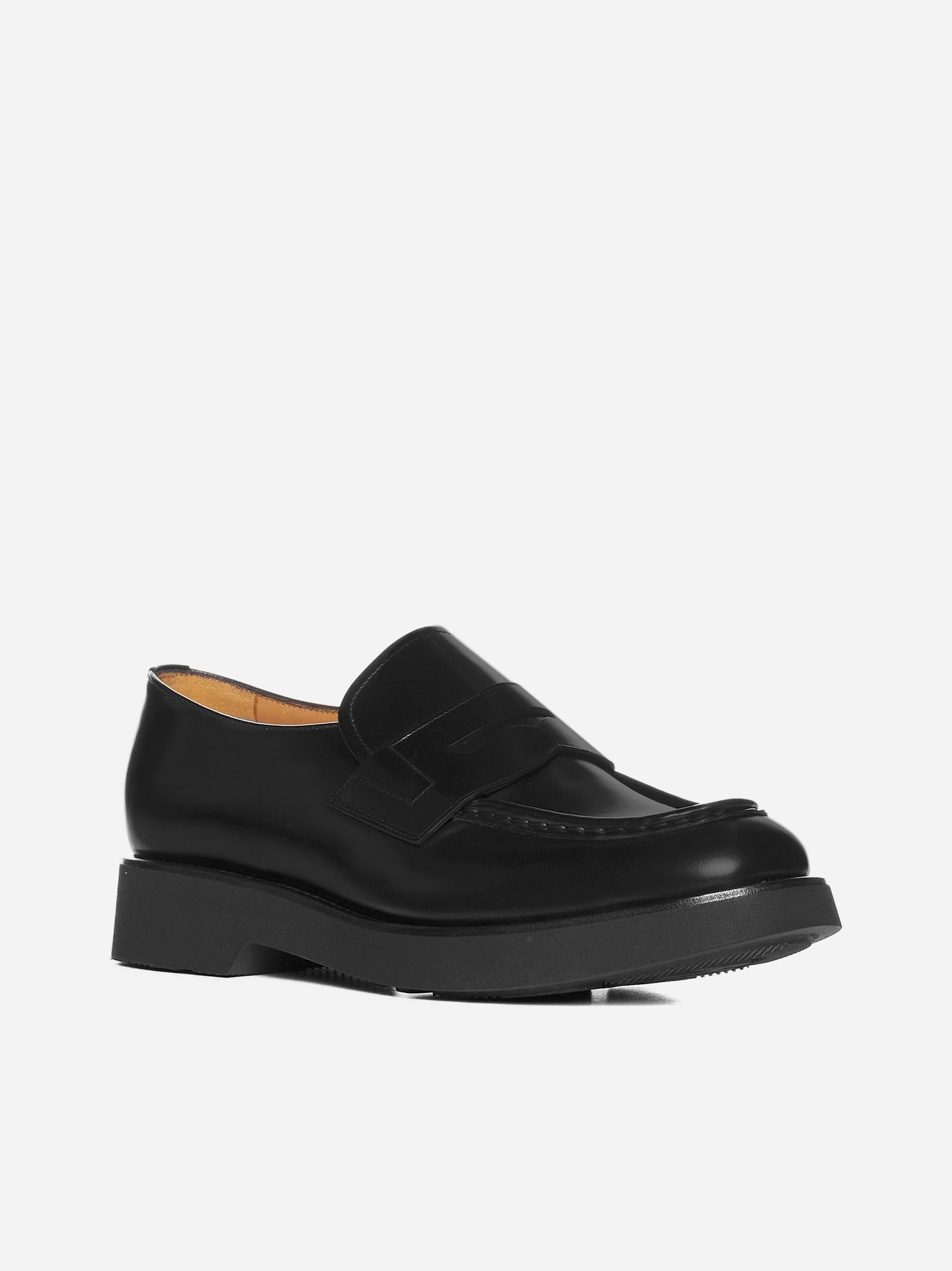 Shop Church's Lynton Leather Penny Loafers In Aab Black