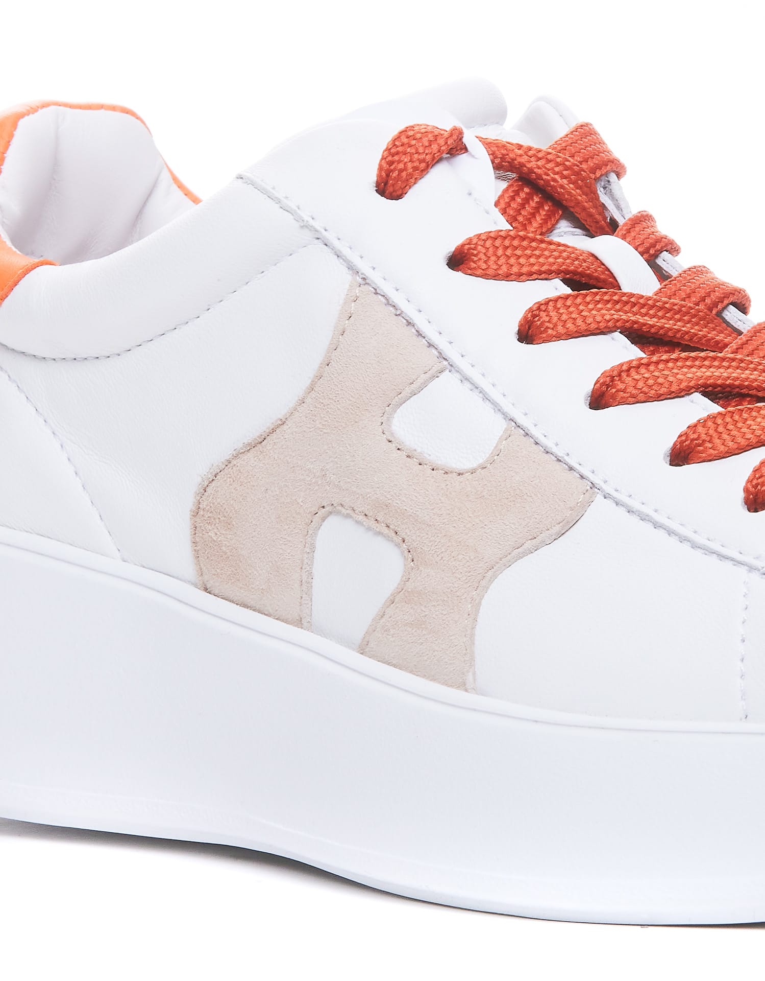 Shop Hogan Rebel Sneakers In Bianco