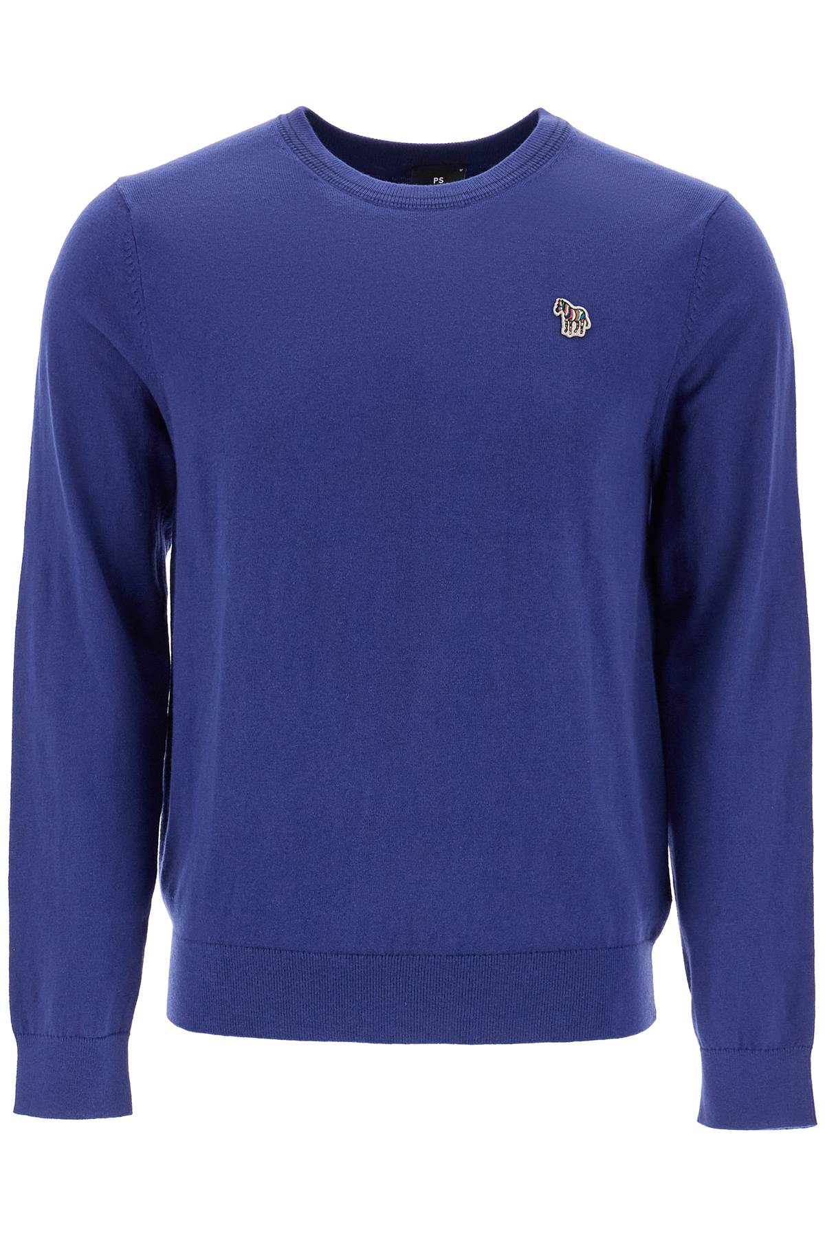 Shop Ps By Paul Smith Cotton And Wool Blend Pullover Sweater In Indigo (blue)