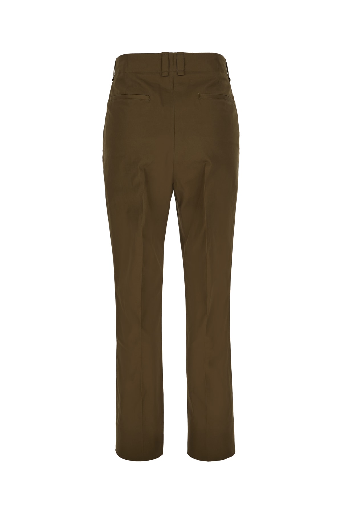 Shop Saint Laurent Mud Cotton Pants In Dark Brown