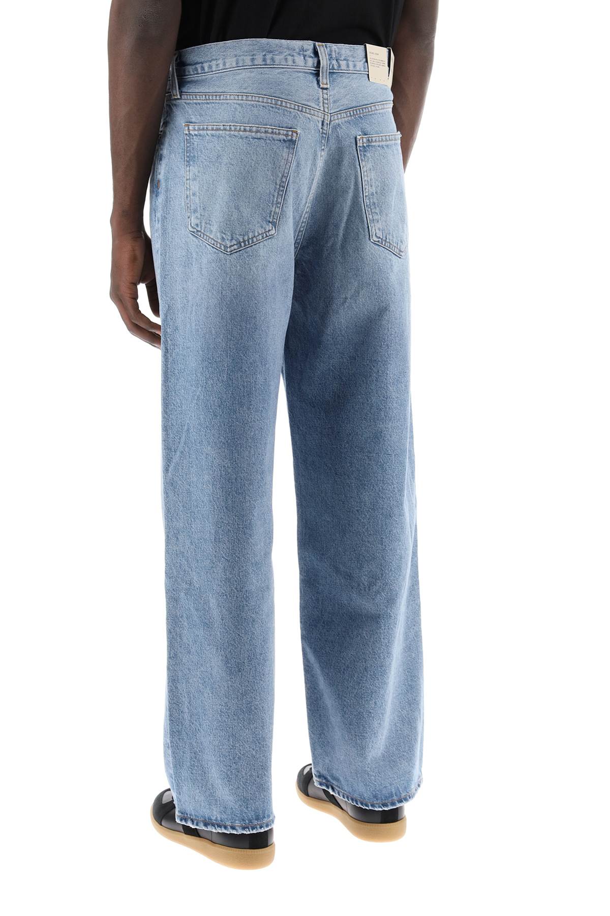 Shop Agolde Low-slung Baggy Jeans In Libertine (blue)