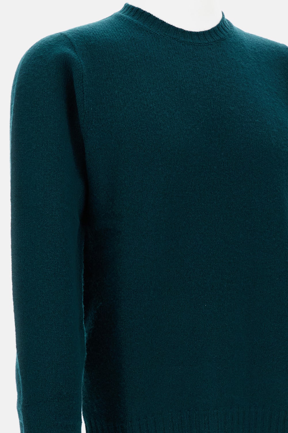 Drumohr Small Cable-knit Crewneck Sweater In Blue