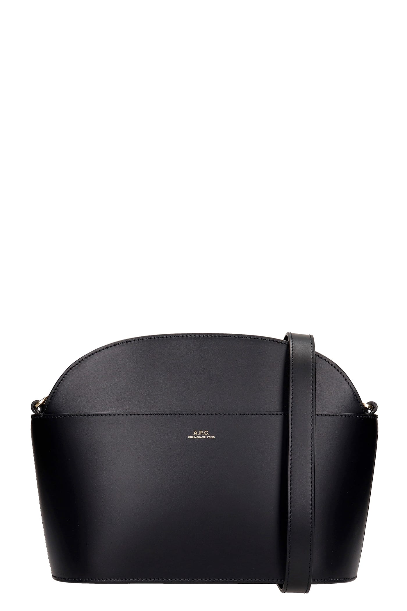 A.P.C. Gabriella Shoulder Bag In Black Leather