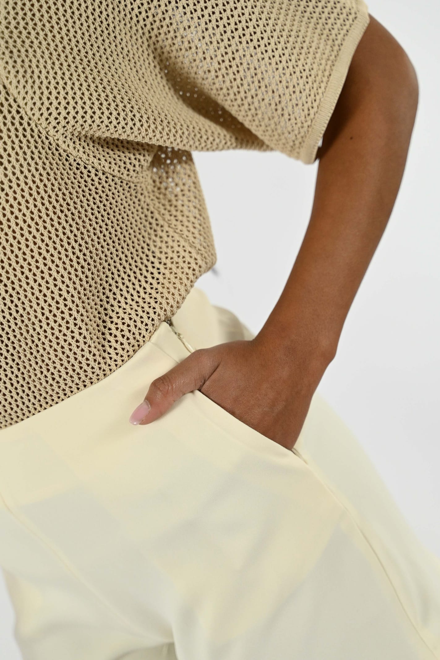 Shop Mvp Wardrobe Kenneth Linen Shorts In Cream