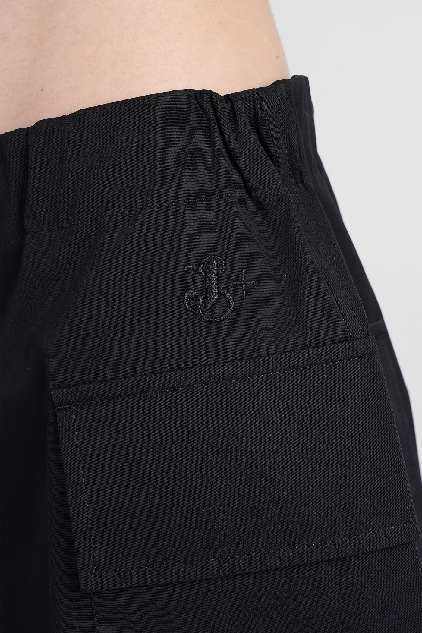 Jil Sander Shorts In Black Cotton