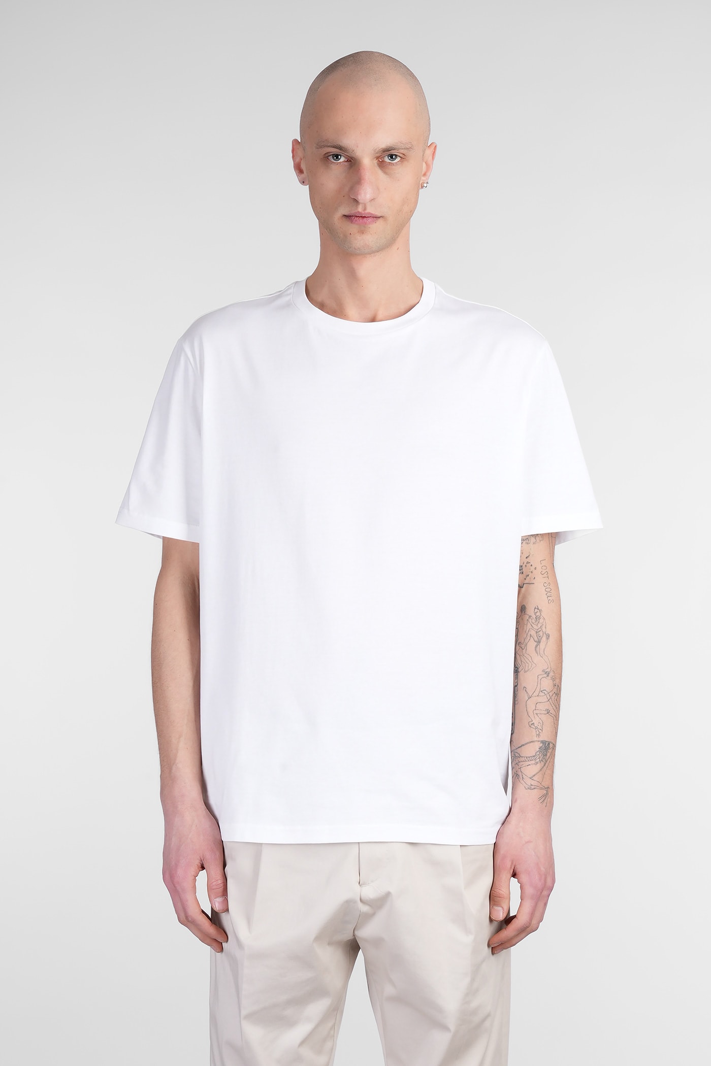 B240 T-shirt In White Cotton