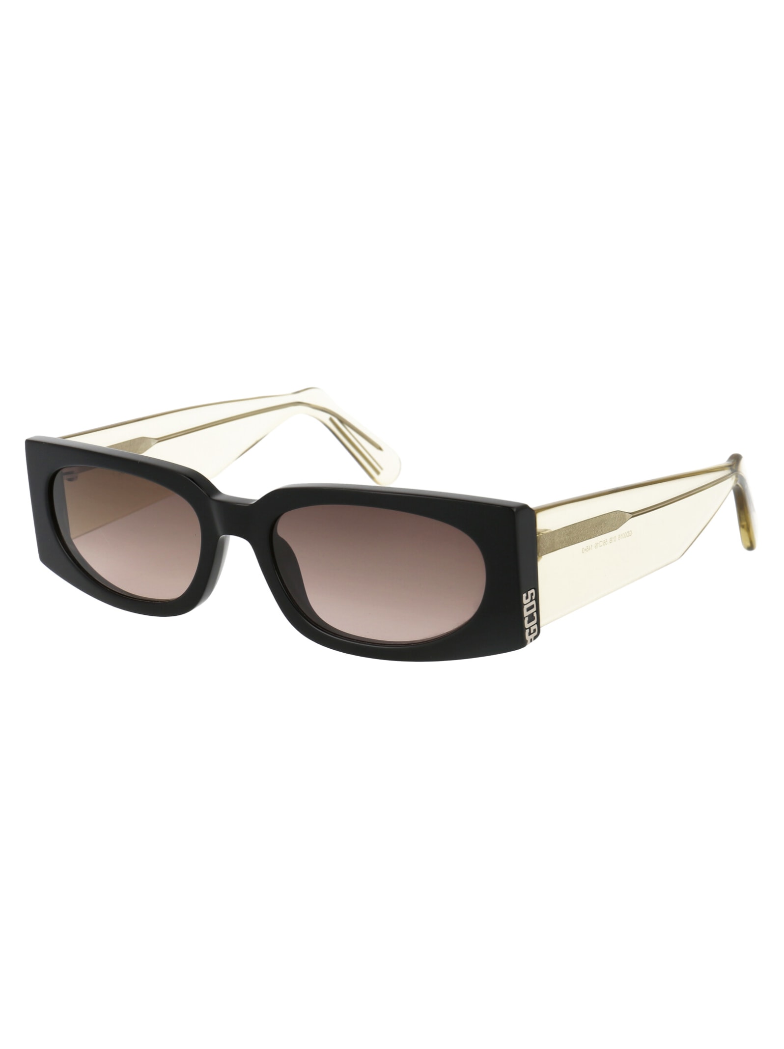 Shop Gcds Gd0016 Sunglasses In 01b Black