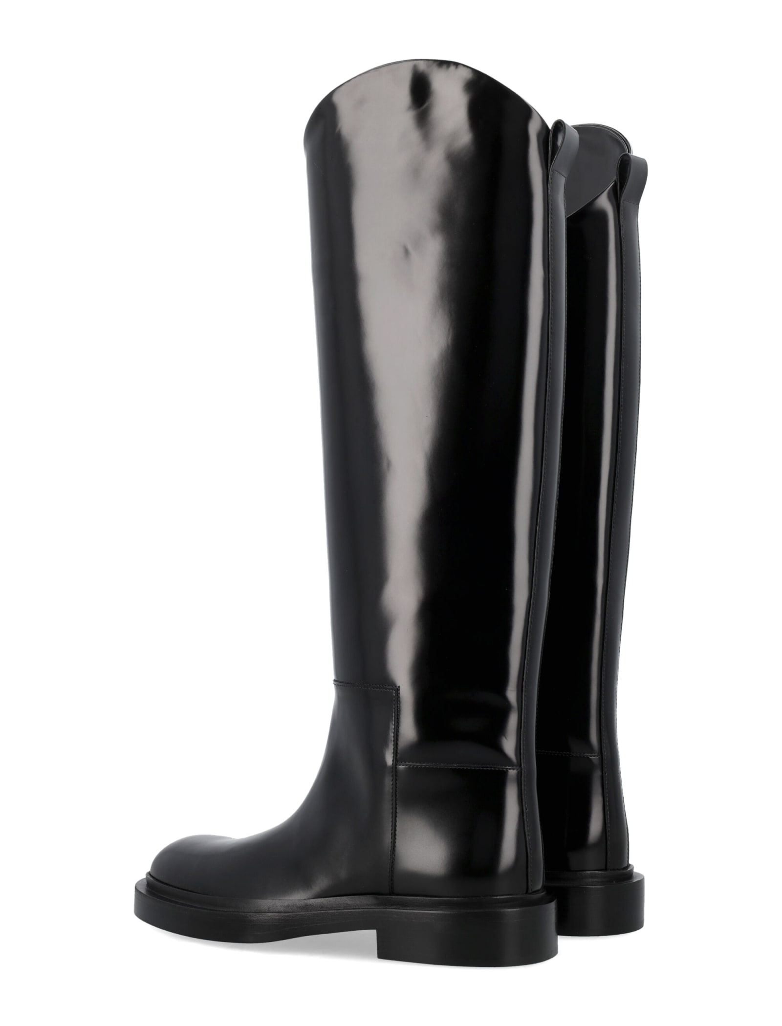 Shop Jil Sander Horse Boots In Black