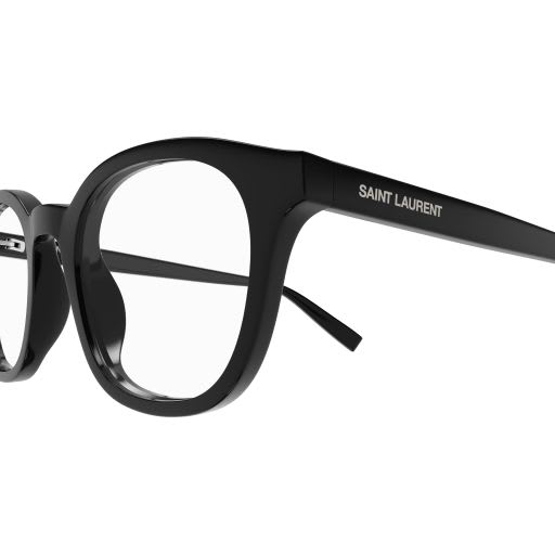 Shop Saint Laurent Sl 588 Eyewear In 001 Black Black Transpare