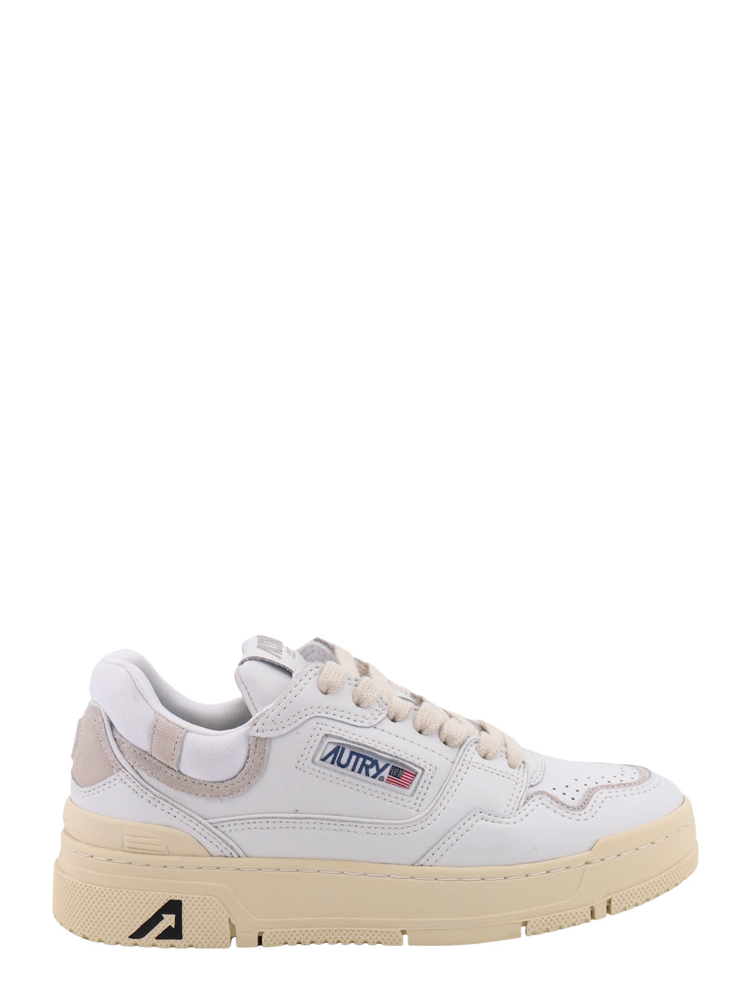 Autry Low-top Sneakers Distinctive Padded Collar In White