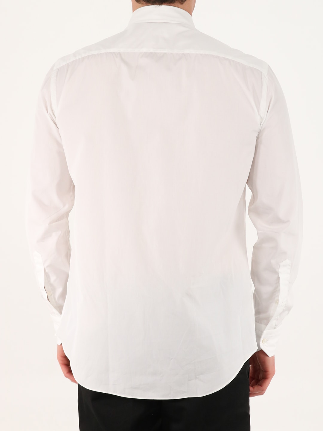 Shop Salvatore Piccolo Pin Point White Shirt